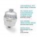 Ultra Shower Filter With 2 Replaceable 10 Stage Hard Water Purifier Cartridge & Hair Stopper for 1 Year Premium Filtration! Universal Fit. Remove Chlorine  Heavy Metals  Impurities  Harmful Substances - B072N35C5X